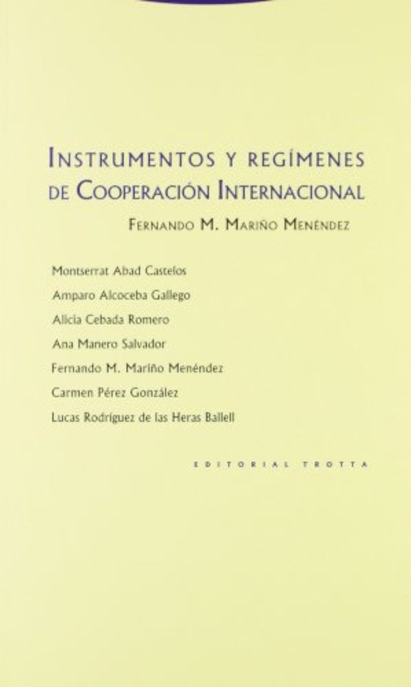 instrumentos y regímenes de cooperación internacional