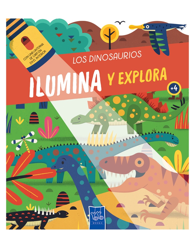 Ilumina y explora los dinosaurios