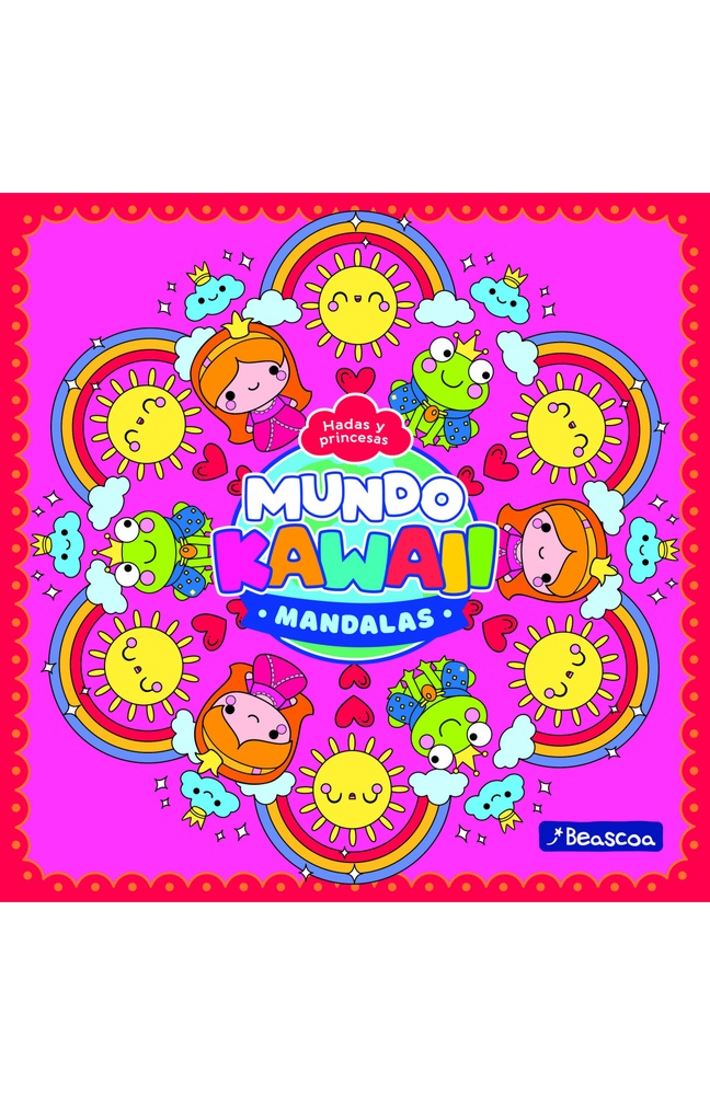 Mundo kawaii mandalas: hadas y princesas