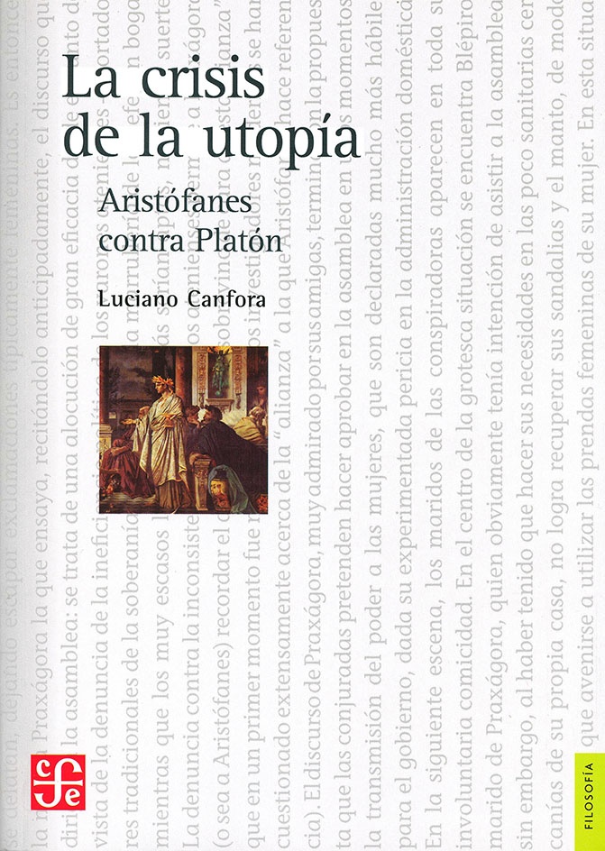 La Crisis de la utopia Aristofanes contra Platon