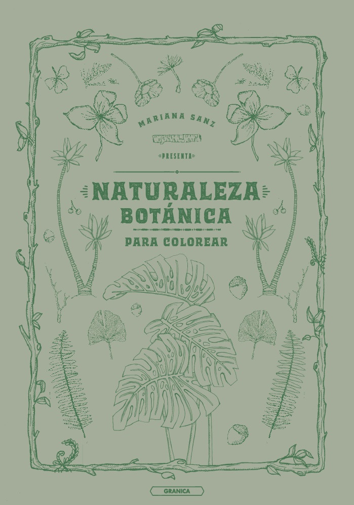 Naturaleza botánica para colorear