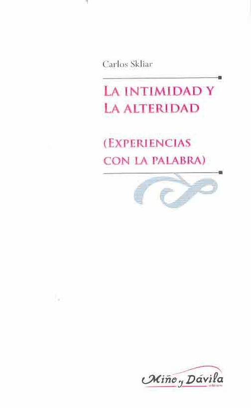 La intimidad y la alteridad