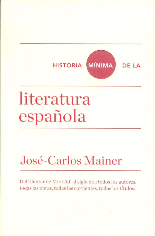 Historia minima de la literatura española