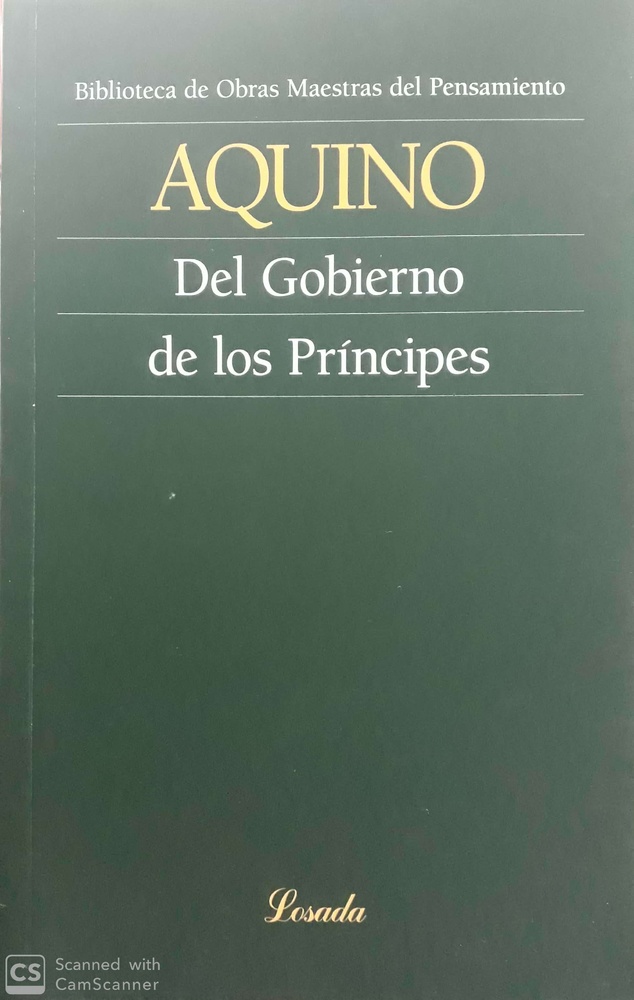 Del gobierno de los Principes