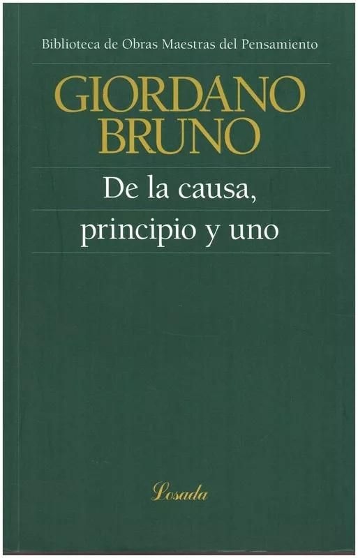 De la causa, principio y uno