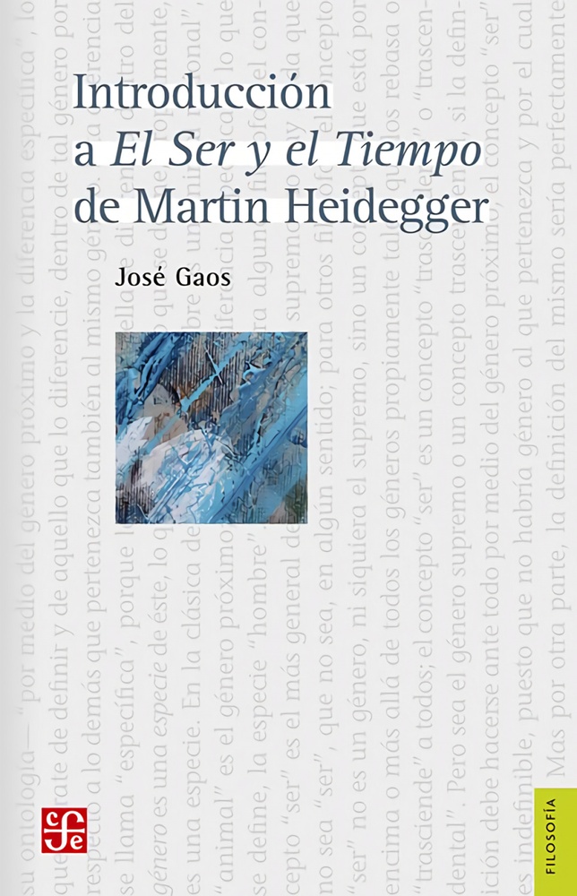 Introduccion a El ser y el tiempo de Martin Heidegger