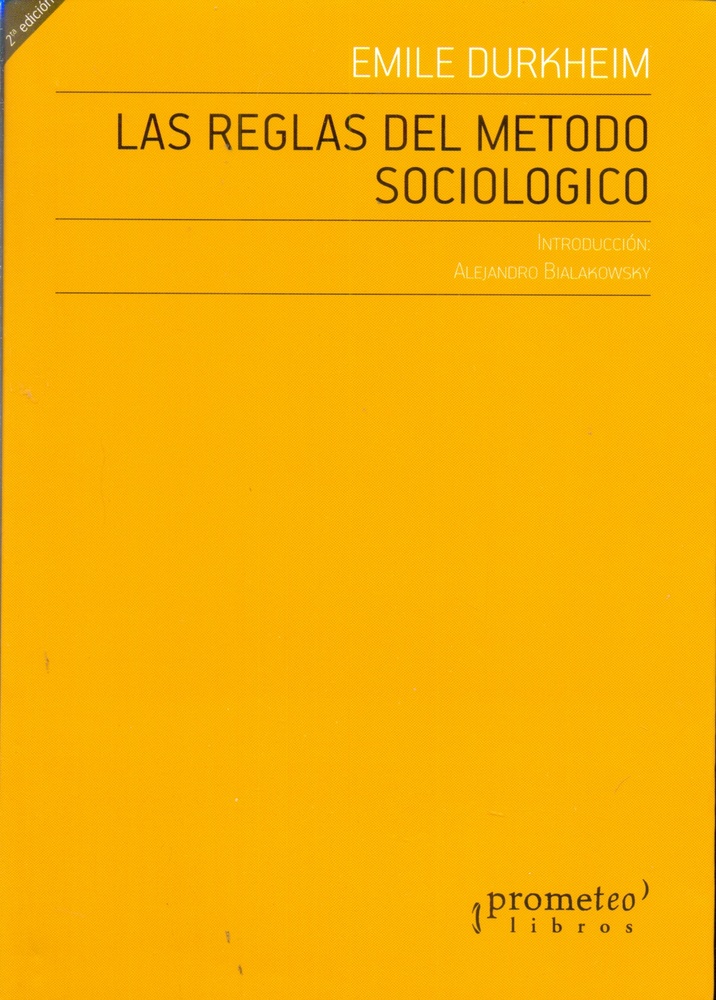 Las reglas del metodo sociologico