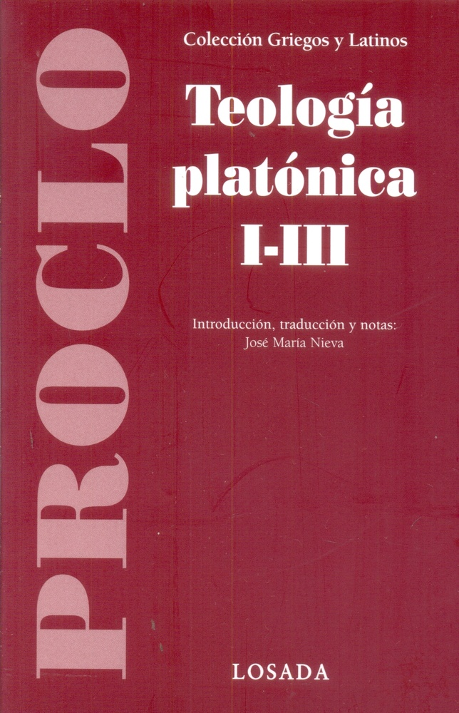 Teologia platonica I-III