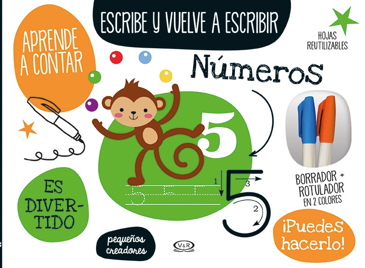 Escribe y vuelve a escribir. Aprende a contar