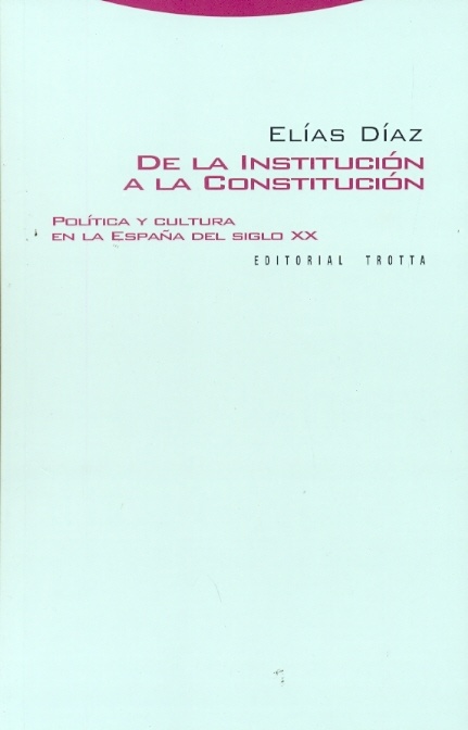 De la institucion a la constitucion