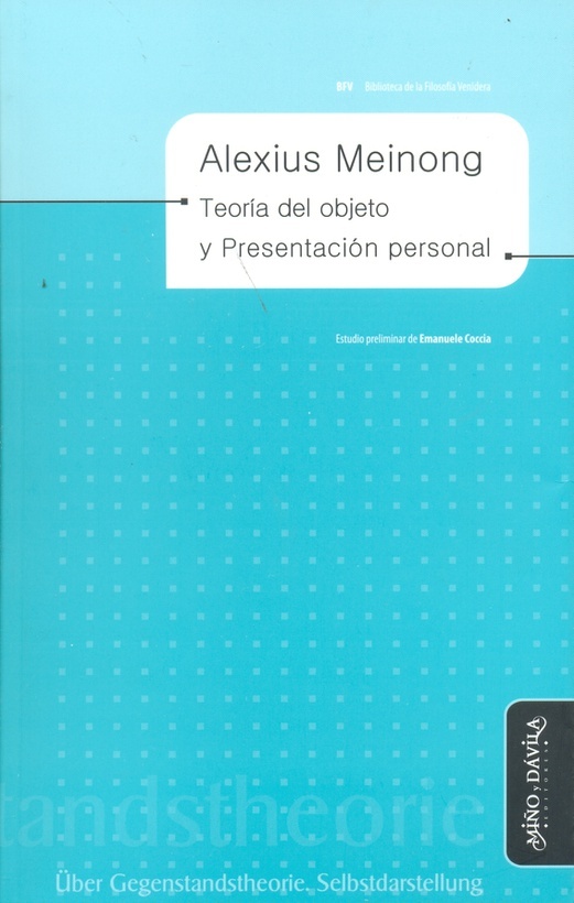 Teoría del objeto y Presentación personal