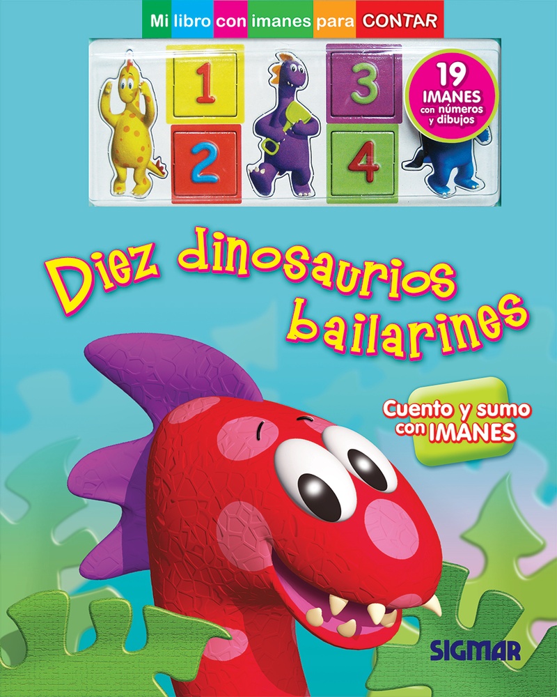 Diez dinosaurios bailarines