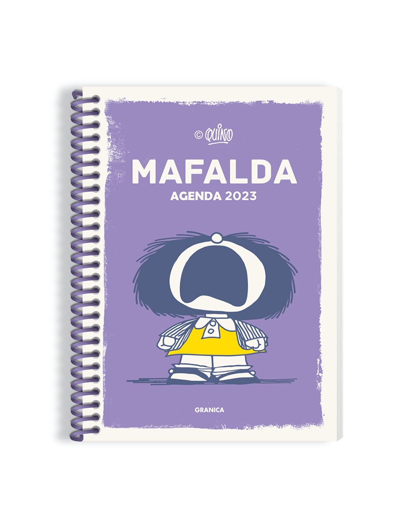 Mafalda 2023 anillada feminista violeta