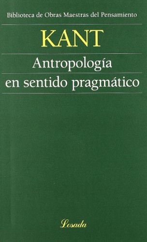 Antropologia en sentido pragmatico