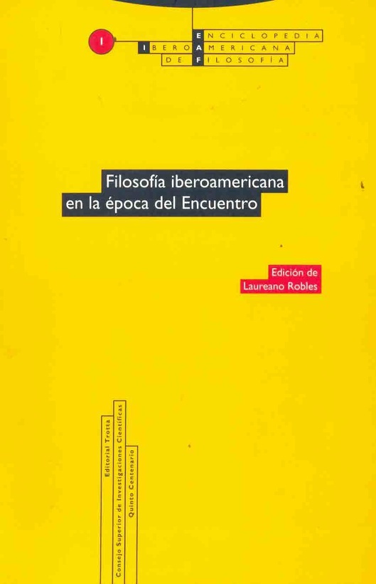 Filosofia iberoamericana en la epoca del Encuentro