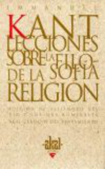 Lecciones sobre la filosofia de la religion