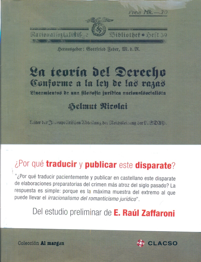 La Teoría del derecho conforme a la ley de las razas