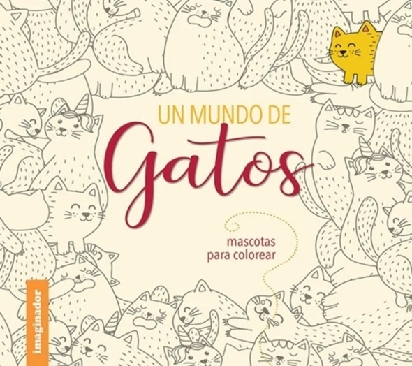 Un Mundo De Gatos Para Colorear