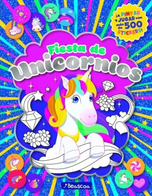 Fiesta De Stickers +500 Unicornios