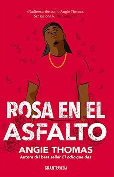 Rosa en el asfalto